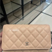 샤넬 클래식 라이트 베이지 월렛온체인백 CHANEL WOC BAG