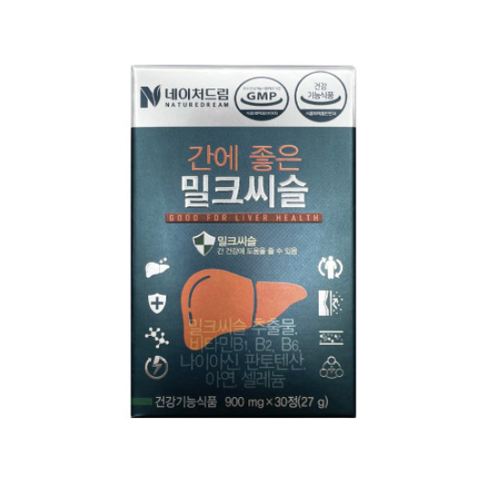 <b>네이처드림</b> 간에 좋은 밀크씨슬 900mg x 30정