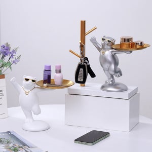 인테리어소품 선글라스 낀 북극곰 미니 트레이 GHT10