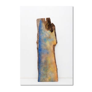 Woodgrain_Blue and Yellow, 김수현작가