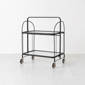 심플리 투명 접이식 트롤리 웨이브 스토퍼형 블랙 1412.5163