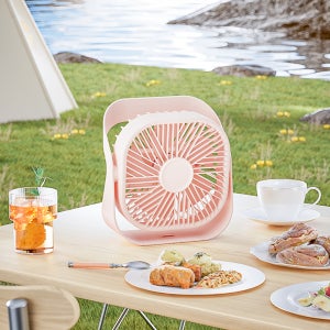 하이온 사무실 책상 탁상용 충전식 무선 소형 선풍기 H24