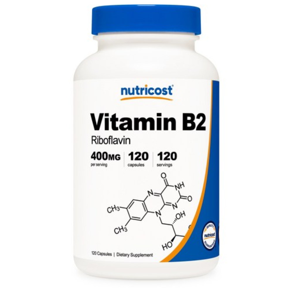 뉴트리코스트 비타민 B2 <b>리보플라빈 400mg</b> 120캡슐