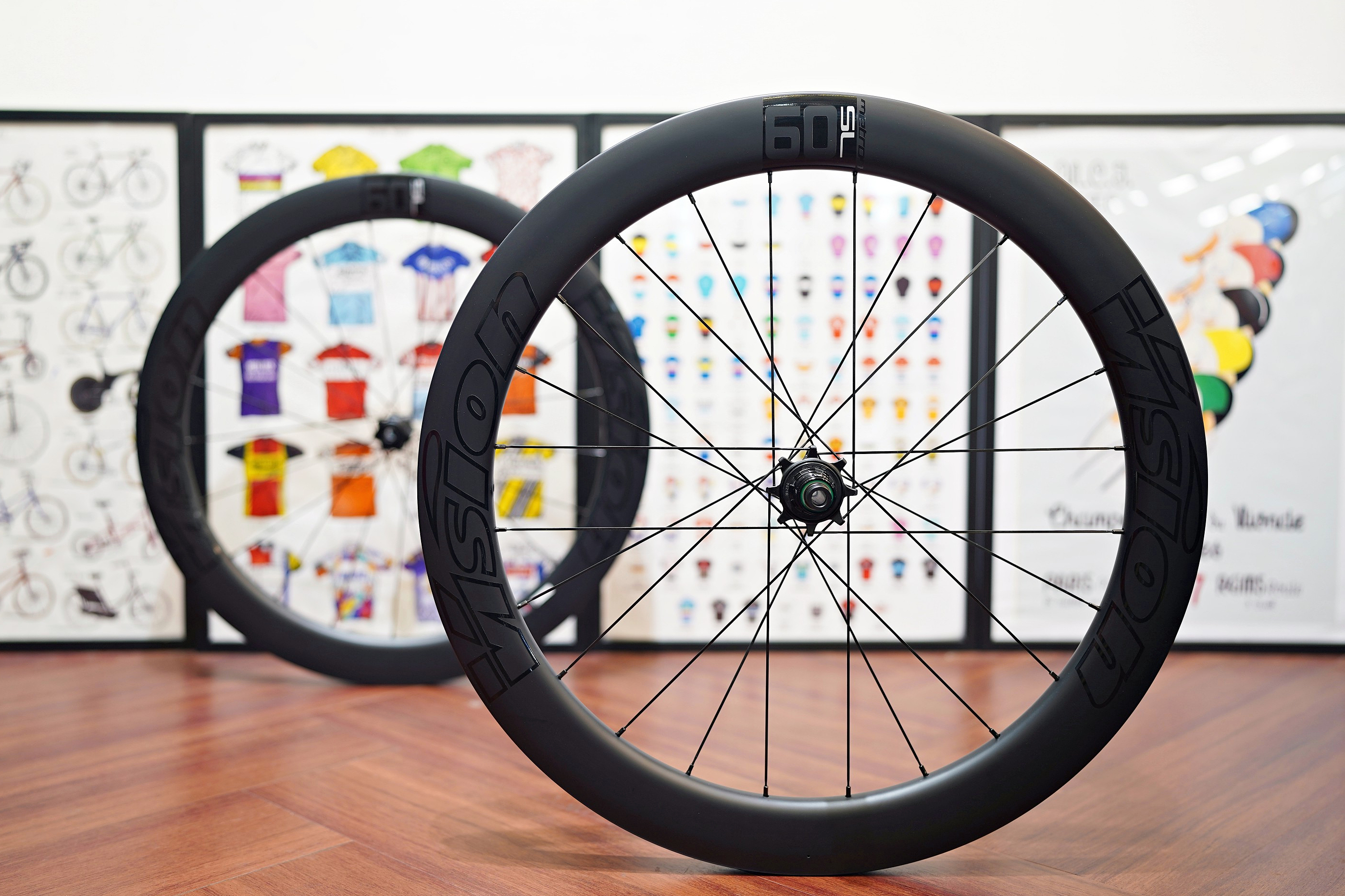 비전 메트론 60 SL 디스크 카본 휠셋 클린처 튜블리스 하이림