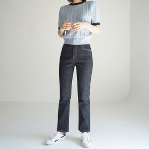 (S-3XL) 올웨이즈 꿀스판 빅사이즈 바이어스 진청 일자진 NA7008