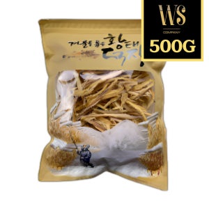 국내건조 용대리 황태채 500g [ 황금빛 자연건조 황태채 강원도 명태 황태포 먹태채 ]