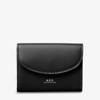 A.P.C 아페쎄 제네바 브랜드 로고 레더 카드지갑, 블랙 63367530