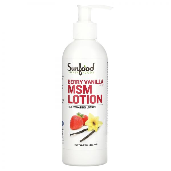 1+1 <b>선푸드 MSM</b> 로션 회춘 베리 바닐라 8 floz 236.6ml
