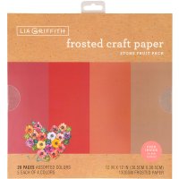 Lia Griffith PLG41104 Satin Craft Paper 페이퍼 플라워 재료 공예지 독일 30.5cm x 30.5cm 20장