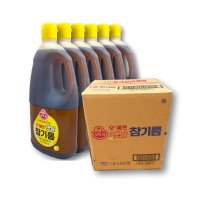 오뚜기 오쉐프 옛날 참기름 1박스 1.8L X 6개입 고소한 진한 대용량 업소용 식당용 가정용