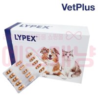 [벳플러스] VetPlus 라이펙스(Lypex) 강아지 고양이 췌장효소 보충제 60캡슐