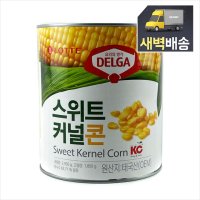 [새벽배송] 롯데 델가 스위트콘 2.95kg 옥수수콘 캔 통조림 대용량 업소용