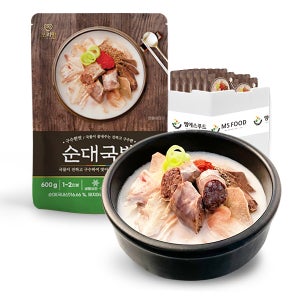 쏘리맘 돈사골 순대 국밥 600g 25개