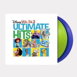 Disney Ultimate Hits 디즈니 얼티밋 히트송 LP Vol 1 Vol 2 리미티드 한정판 그린 & 블루 컬러 비닐 2LP