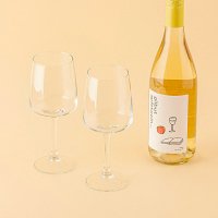 강화유리 모노 와인잔 350ml 유리글래스