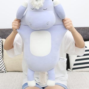 유니콘 바디필로우인형 동물 대형 모찌 안고자는 수면 인형