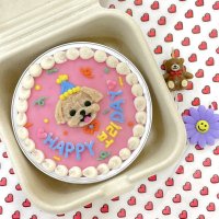 강아지 생일 케이크 반려동물 수제 강아지컵케이크 9cm 고구마시트