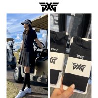 PXG 피엑스지 여성 골프니삭스 블랙 WOMEN’S RUFFLE KNEE SOCKS