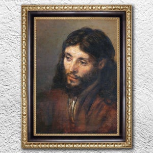 렘브란트 예수의 초상 앤틱액자 53x40