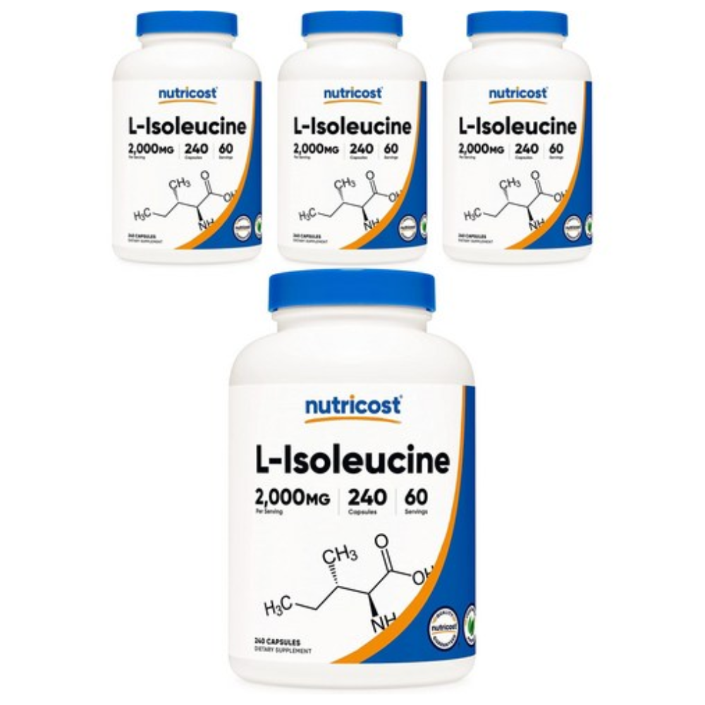 뉴트리코스트 아미노산 L<b>이소류신</b> 2000mg 240캡슐 4세트