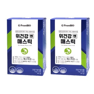 프롬바이오 위건강엔 매스틱 3gx15포 2개 1개월분