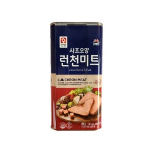 사조오양 런천미트 1.8kg 대용량 캔 부대찌개 부대햄 식자재 업소 식당 급식