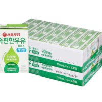 서울우유 속편한우유 플러스 저지방 190ml X 48팩