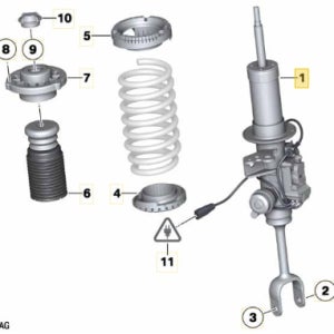 BMW 7시리즈 쇼바 F01 F02 xDrive 4륜 전 쇽업쇼바 서스펜션 좌우 한대분 마운트포함