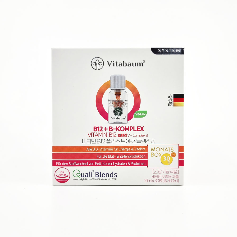 <b>비타바움 비타민</b>B12 플러스 브이 컴플렉스 8 10ml x 30개입