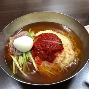 부산밀면세트 4인분 (사리+육수+식초+양념장) 간편조리 캠핑요리