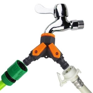 2구수도꼭지 양갈래수도꼭지 두갈래 세탁기연결