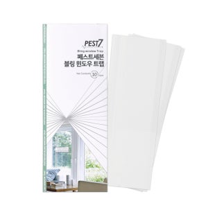 1+1 페스트세븐 블링 윈도우 트랩(10매입) 러브버그 나방파리 사랑벌레 초파리 날파리 날벌레 퇴치 뿌리 벼룩 파리 끈끈이