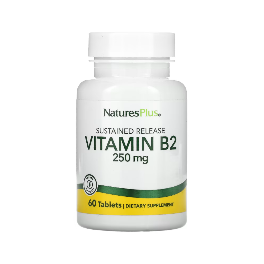 NaturesPlus 네이처스 플러스 <b>비타민B2</b> 250mg 60정 글루텐<b>프리</b> 리보플라빈