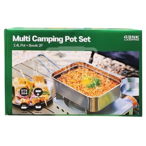4BNK 캠핑 반합 세트(2.4L반합+멀티볼)