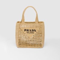 프라다 라피아 토트 백 스몰 2컬러 Prada Raffia shopping bag small