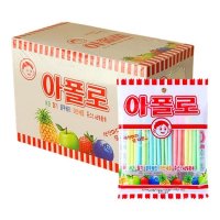 소담 아폴로 20입 720g 1곽 주전부리 추억의과자 빨대과자