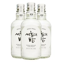 (도착보장 무료배송)더한 서울의밤 매실 증류주 25도 375ml x3병 황매실소주