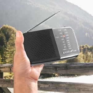 리벨리 등산 캠핑 낚시 어르신 휴대용 소형 AM FM 아날로그 라디오