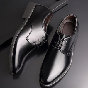 남성 블랙 심플 정장구두 끈 댄디한 깔끔한 신사화
