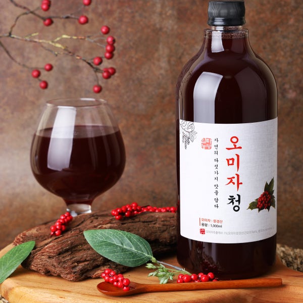 문경 오미자청 오미자엑기스 오미자원액 1000ml