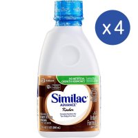 시밀락 어드밴스 코셔 인펀트 포뮬라 위드 철분 액상분유 946ml x 4 4병 Similac Advance Kosher Infant Formula with Iron