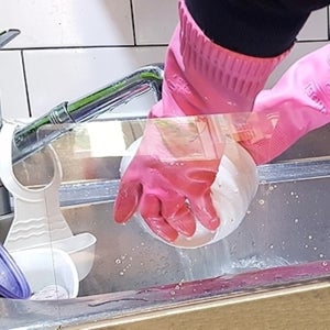 기발한아이디어상품 세면대물막이 싱크대물받이 싱크대가림막
