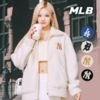 MLB 엠엘비 베이직 메가로고 스탠드넥 후리스 점퍼