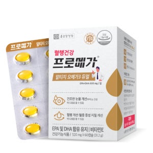 종근당건강 프로메가 알티지 오메가3 듀얼 520mg 12박스 혈액순환 도움을줄수있음