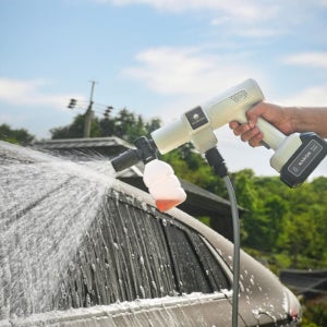 나리온 21V 무선 고압세척기 휴대용 강력 세차기세차건 배터리 1개 세트