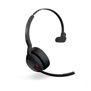 자브라 Jabra Evolve2 55 Mono 하이브리드 차세대 업무용 무선 헤드셋 액티브 노이즈 캔슬링 블루투스 5.2