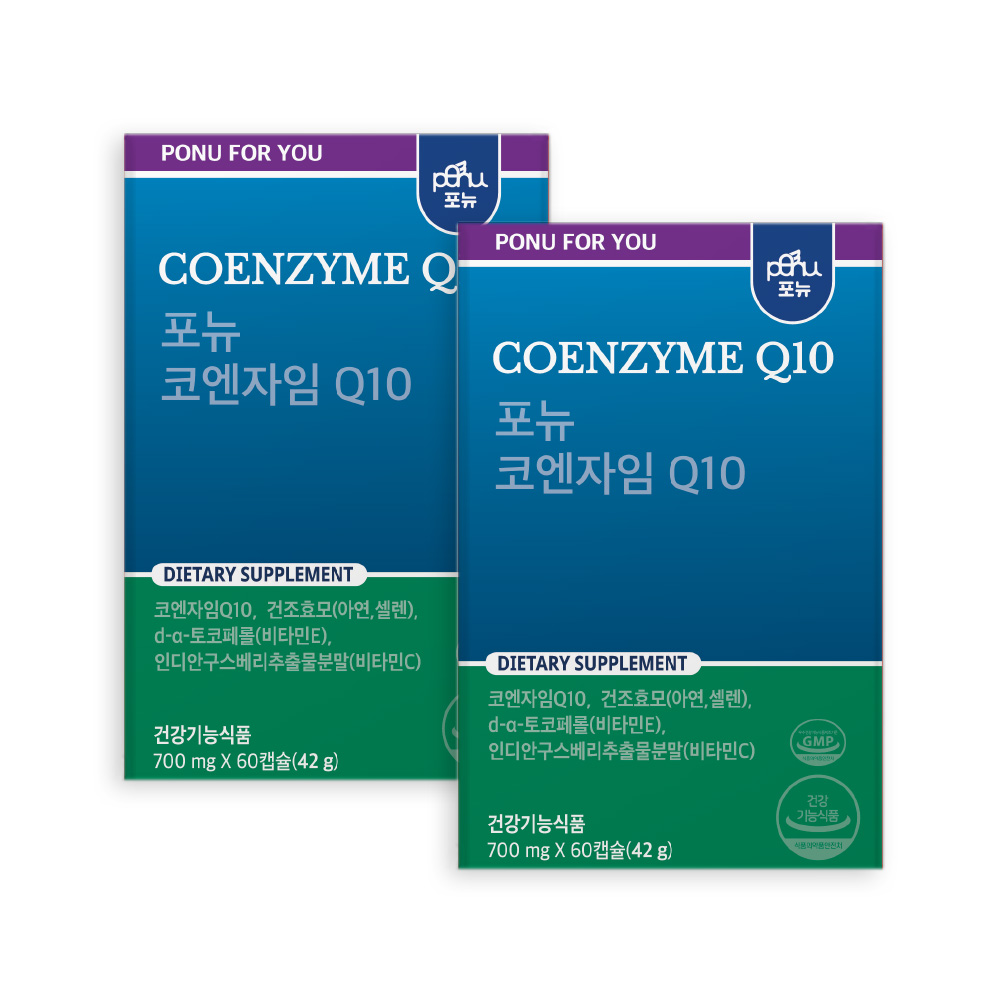 <b>포뉴</b> 5MF <b>코엔자임Q10</b> 카제로템 700mg 60캡슐, 2개