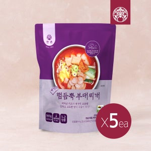 [한촌설렁탕] 네가지 햄듬뿍 부대찌개 500g X 5팩 (간편상온)