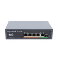 4포트 1 Uplink 1SFP 기가 POE 허브 스위치 65W