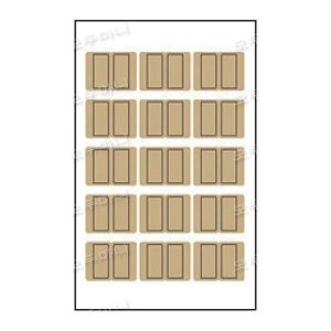 인덱스 표제용 크라프트견출지 10-K103 (23x29mm) (1갑) 화일정리 스티커